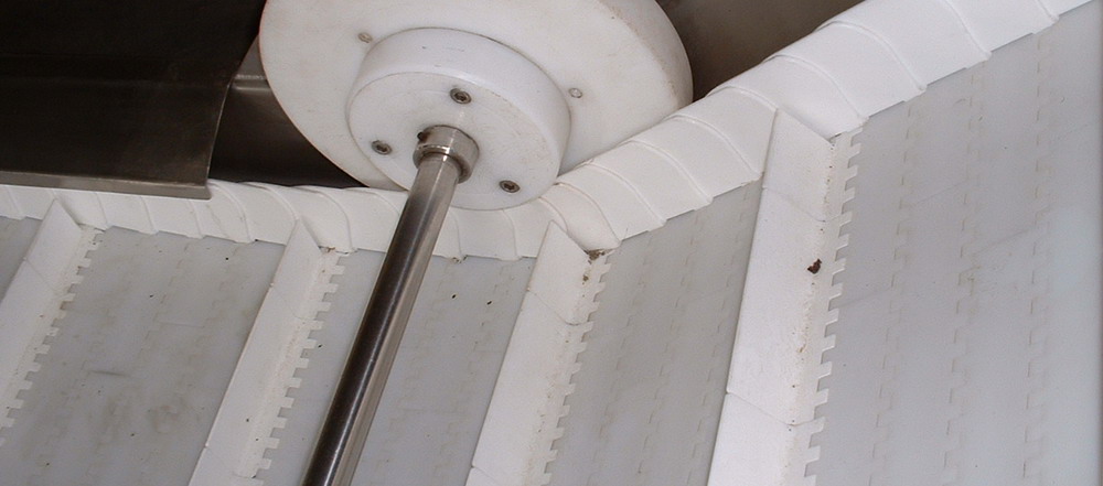 Flighted Modular Incline Belt Conveyor