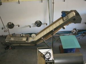 Flighted Incline Belt Conveyor