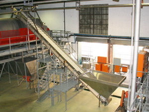 Flighted Incline Belt Conveyor